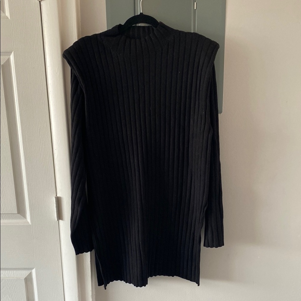 Dressed in LALA Black Cowl Neck Sweater